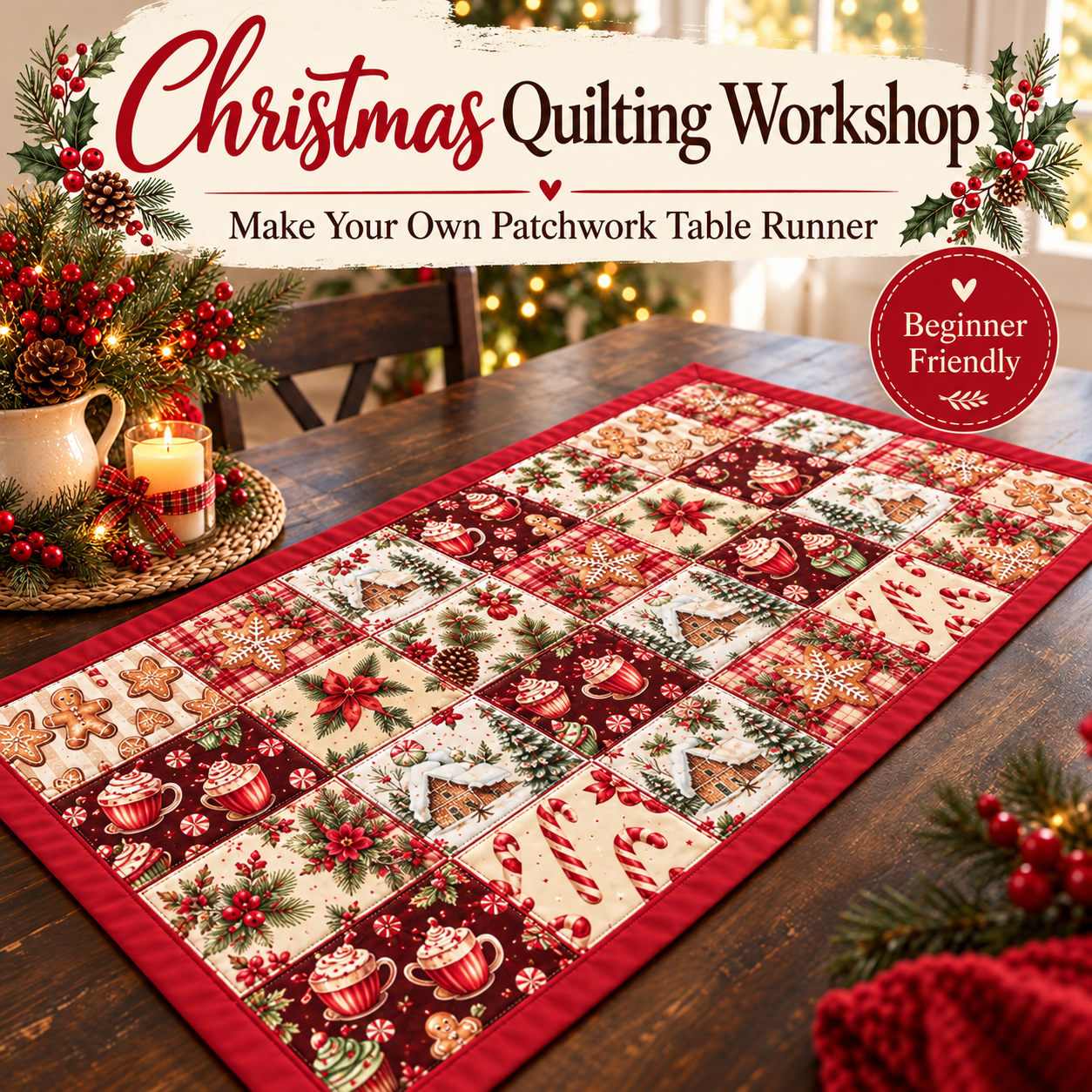 Table-runner Quilting Beginner Workshop